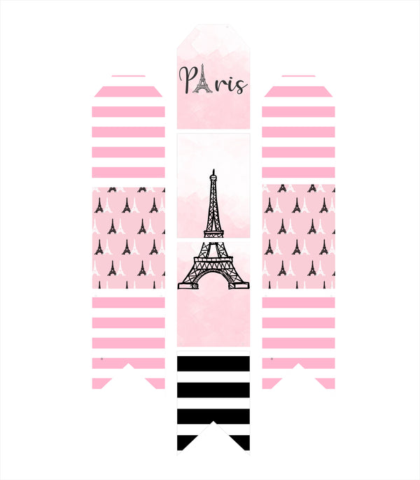 Oh La La Paris Theme Birthday Paper Door Banner for Wall Decoration 