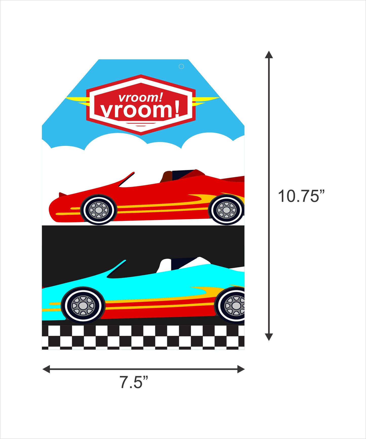 Cars Birthday Paper Door Banner for Wall Decoration