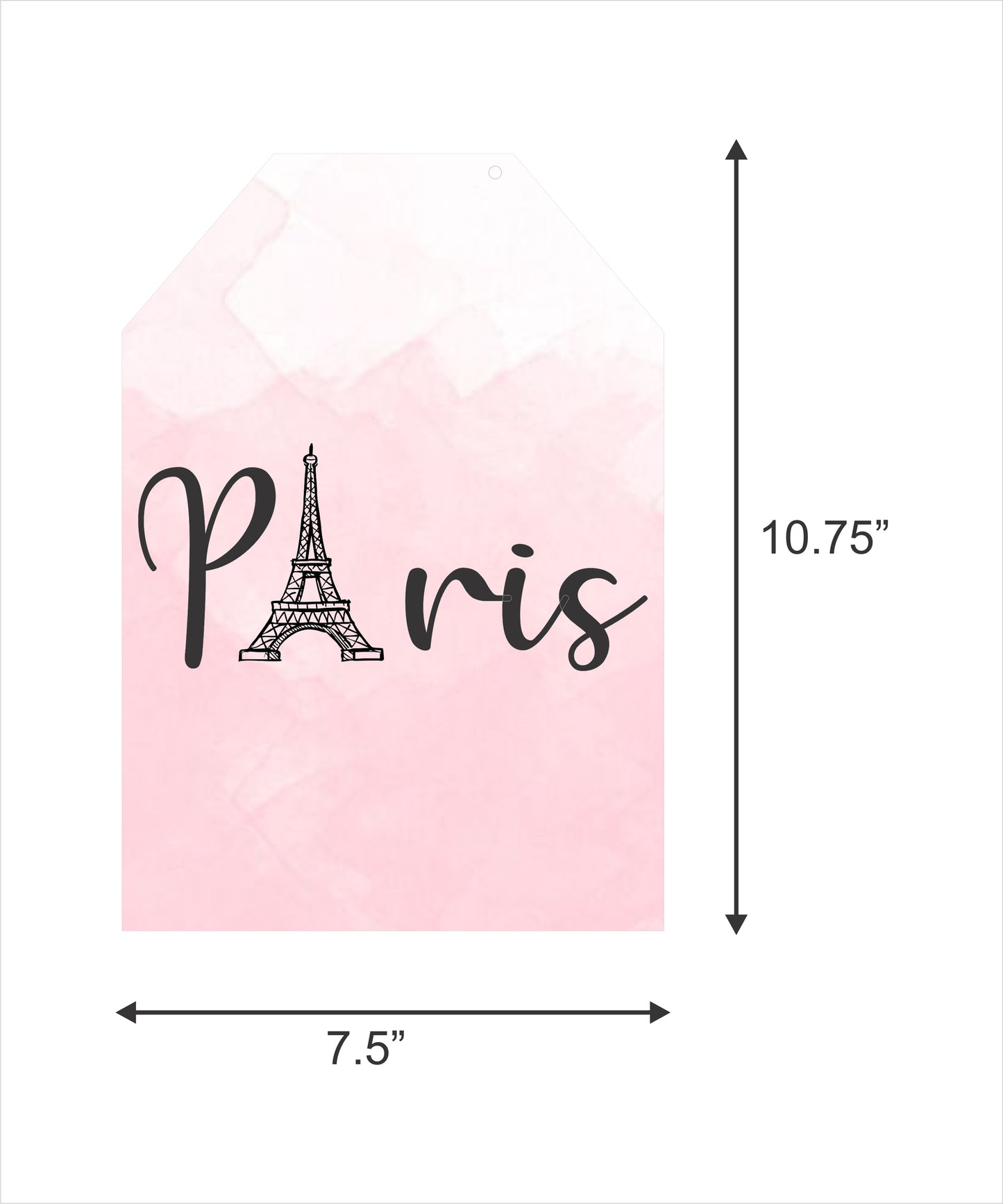 Oh La La Paris Theme Birthday Paper Door Banner for Wall Decoration 