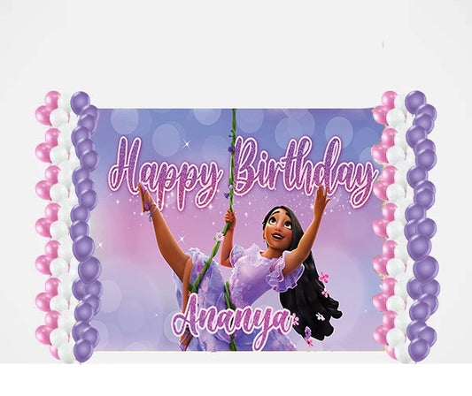 Encanto Theme Birthday Party Decoration kit with Backdrop & Balloons