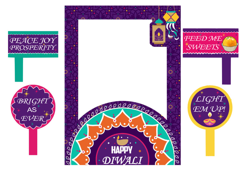 Diwali Photo Booth Picture Frame