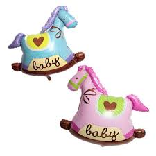 Horse Shape Baby Girl And Baby Boy Balloon Helium Quality Foil Balloon For Baby Welcome/Shower Party Supply Decorations