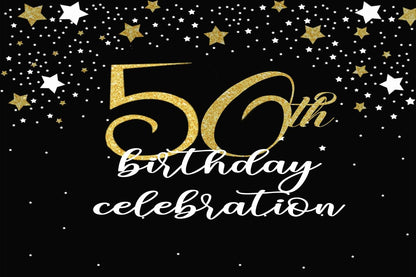 50th Birthday Party Backdrop 