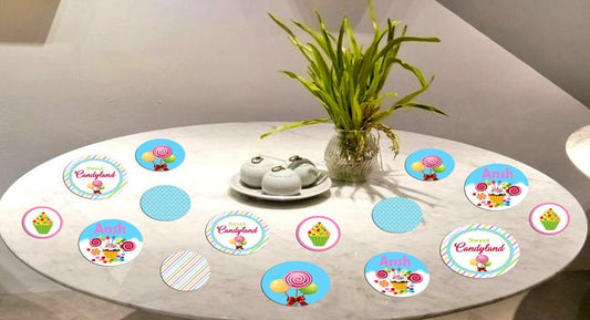 Candy Land Theme Birthday Party Table Confetti for Decoration