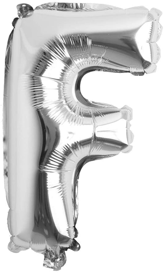 16 Inch F Alphabet Letter Balloons Birthday Balloons Silver Foil Letter Balloons Birthday Party Decorations Kids