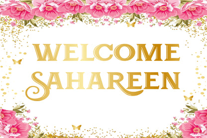 Personalize Happy Birthday Backdrop Banner