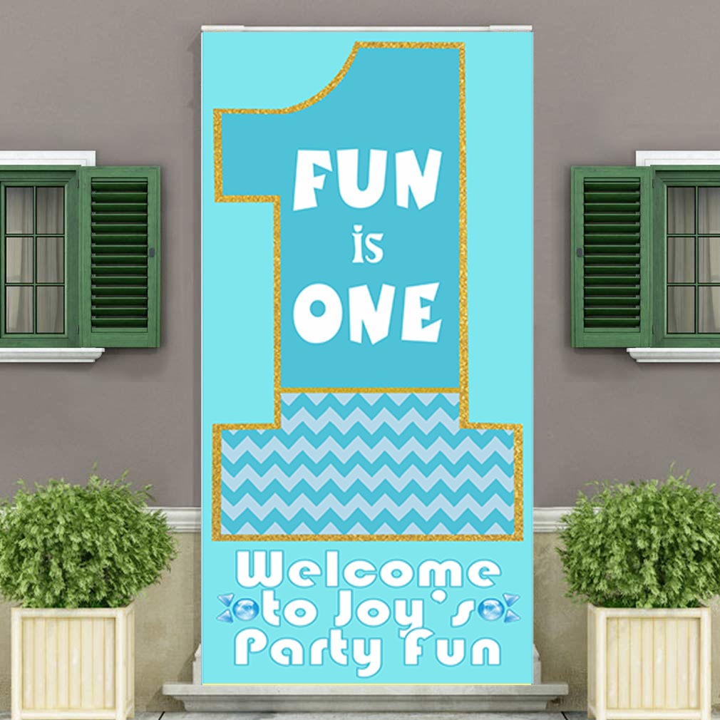 Fun Is One Customized Welcome Banner Roll up Standee (with stand)