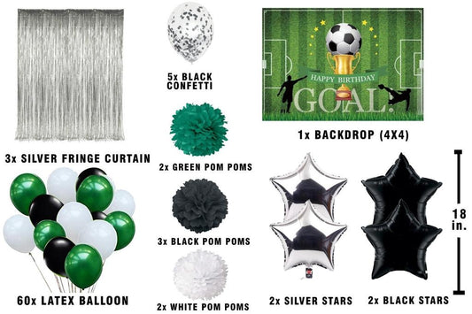 Sports  Theme Birthday Party Complete Decoration Kit 