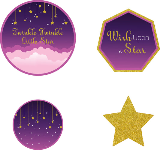 Twinkle Twinkle Little Star Theme Birthday Party Hanging Set for Decoration
