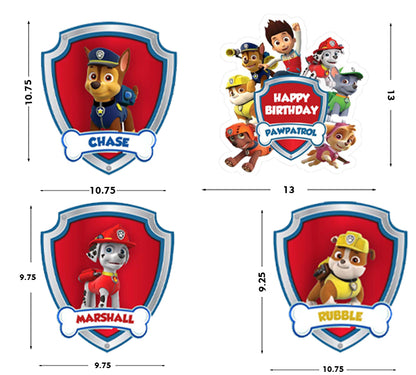 Paw Patrol Theme Birthday Party Hangings