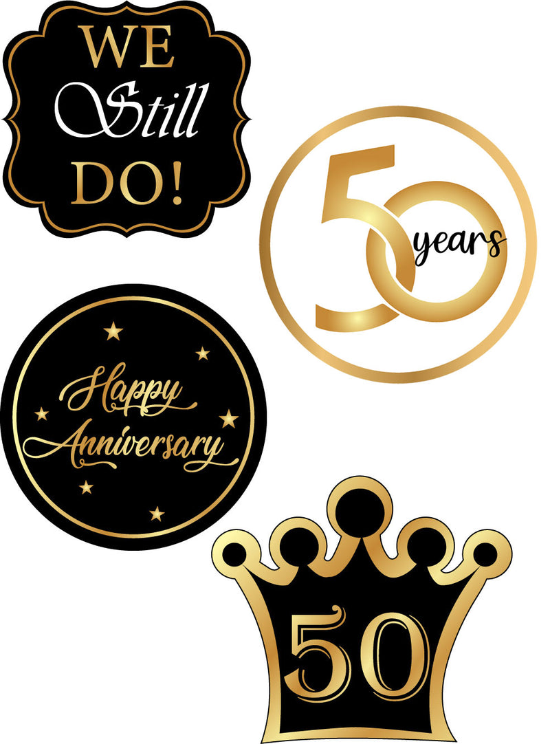50th Anniversary Party Theme Hanging Set for Decoration 