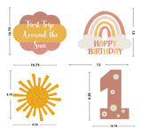 First Trip Around the Sun Theme Birthday Party Hangings