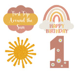 First Trip Around the Sun Theme Birthday Party Hangings