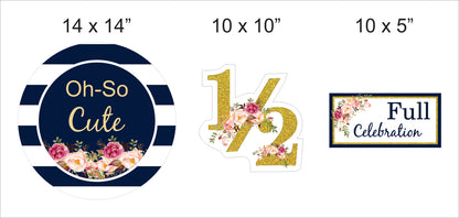 Half Birthday Party Theme Hanging Set for Decoration