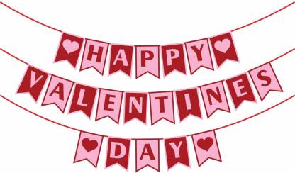 Valentine Party Banner For Decorations