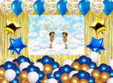 Twins Boys Theme Birthday Party Decoration Kit