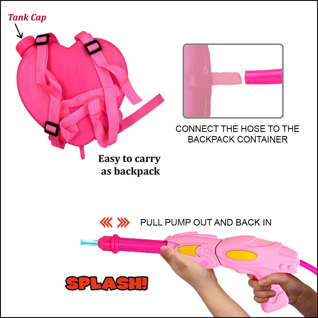 Holi Party Combo-  Barbie Water Gun ,Water Balloons and Gulal