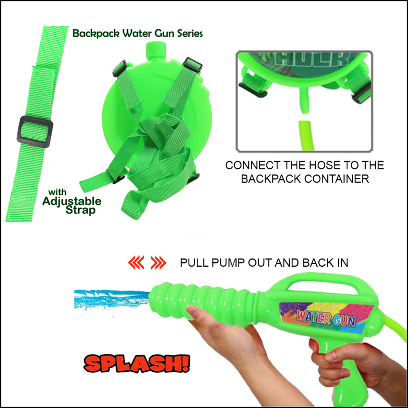 Holi Party Combo- Hulk Water Gun ,Water Balloons Gulal and Props