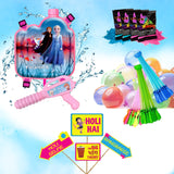 Holi Party Combo-Frozen Water Gun ,Water Balloons, Gulal and Props