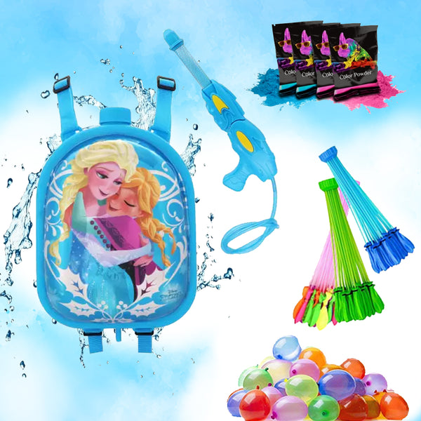 Holi Party Combo-  Frozen Water Gun ,Water Balloons and Gulal