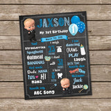 Boss Baby Theme Customized Chalkboard/Milestone Board for Kids Birthday Party