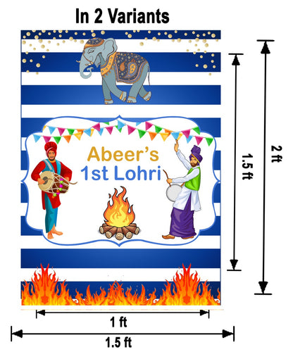 Lohri Party Welcome Board for Kids