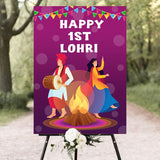 Lohri Party Welcome Board for Kids