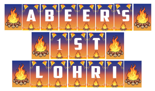 Lohri Party Banner For Decoration