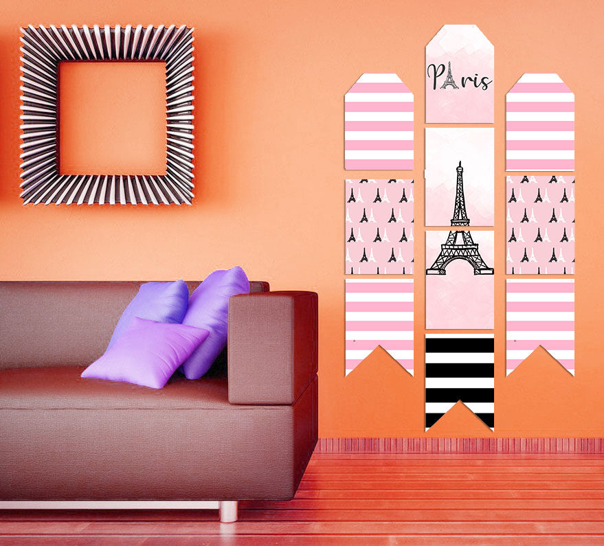 Oh La La Paris Theme Birthday Paper Door Banner for Wall Decoration 