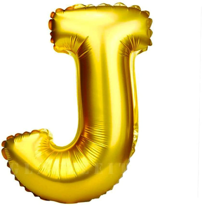 16 Inch J Alphabet Letter Balloons Birthday Balloons Gold Foil Letter Balloons Birthday Party Decorations Kids