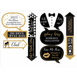 New Year Party Photo Booth Props for Decorations