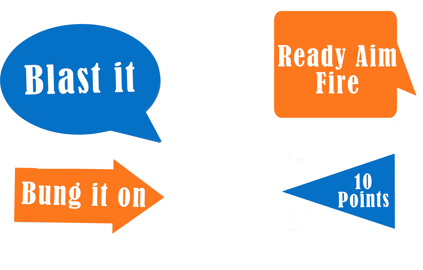 Battle Field-Boys Birthday Party Photo Booth Props Kit (Pack Of 10)