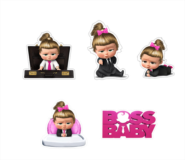 Boss Baby Girl Theme Birthday Party Cutouts 