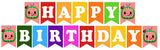 Cocomelon Theme Birthday Party Banner for Decoration