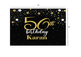 Personalize 50th Backdrop Banner