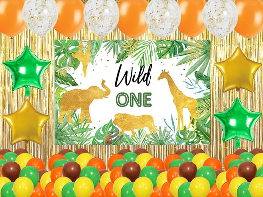 Jungle Theme Birthday Party Complete Party Set