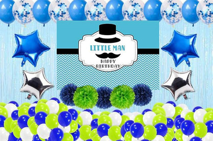 Little Man Theme Birthday Party Complete Party Set for Boys
