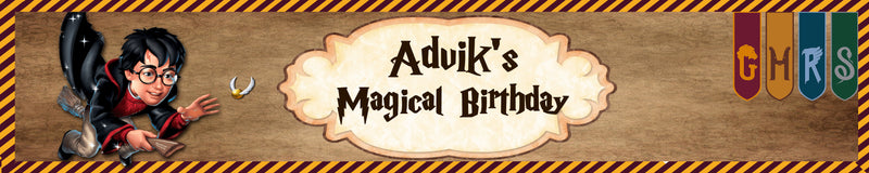 Harry Potter Theme Birthday Long Banner for Decoration