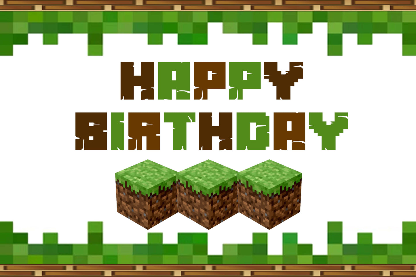 Minecraft Theme Birthday Table Mats