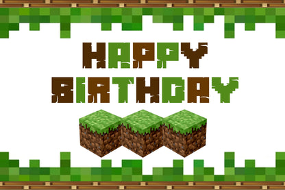 Minecraft Theme Birthday Table Mats
