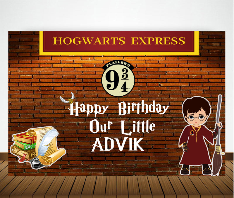 Harry Potter Theme Birthday Party Backdrop