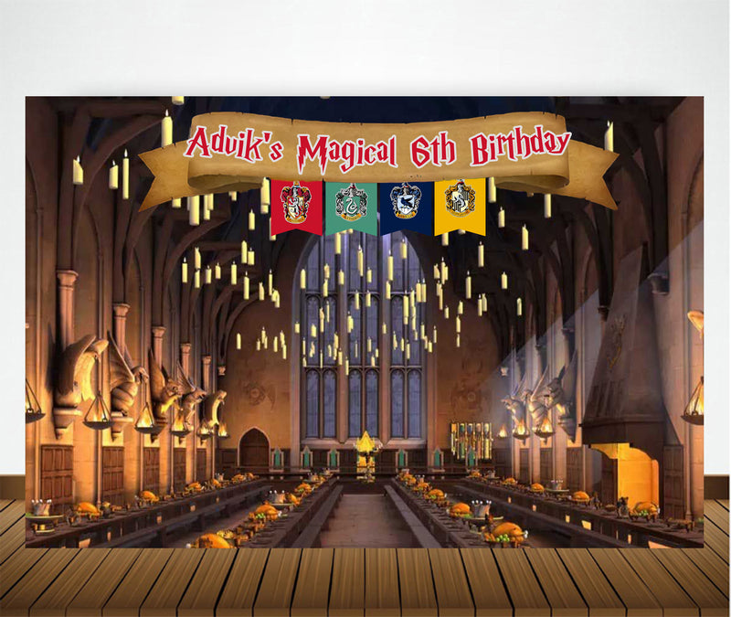 Harry Potter Theme Birthday Party Backdrop