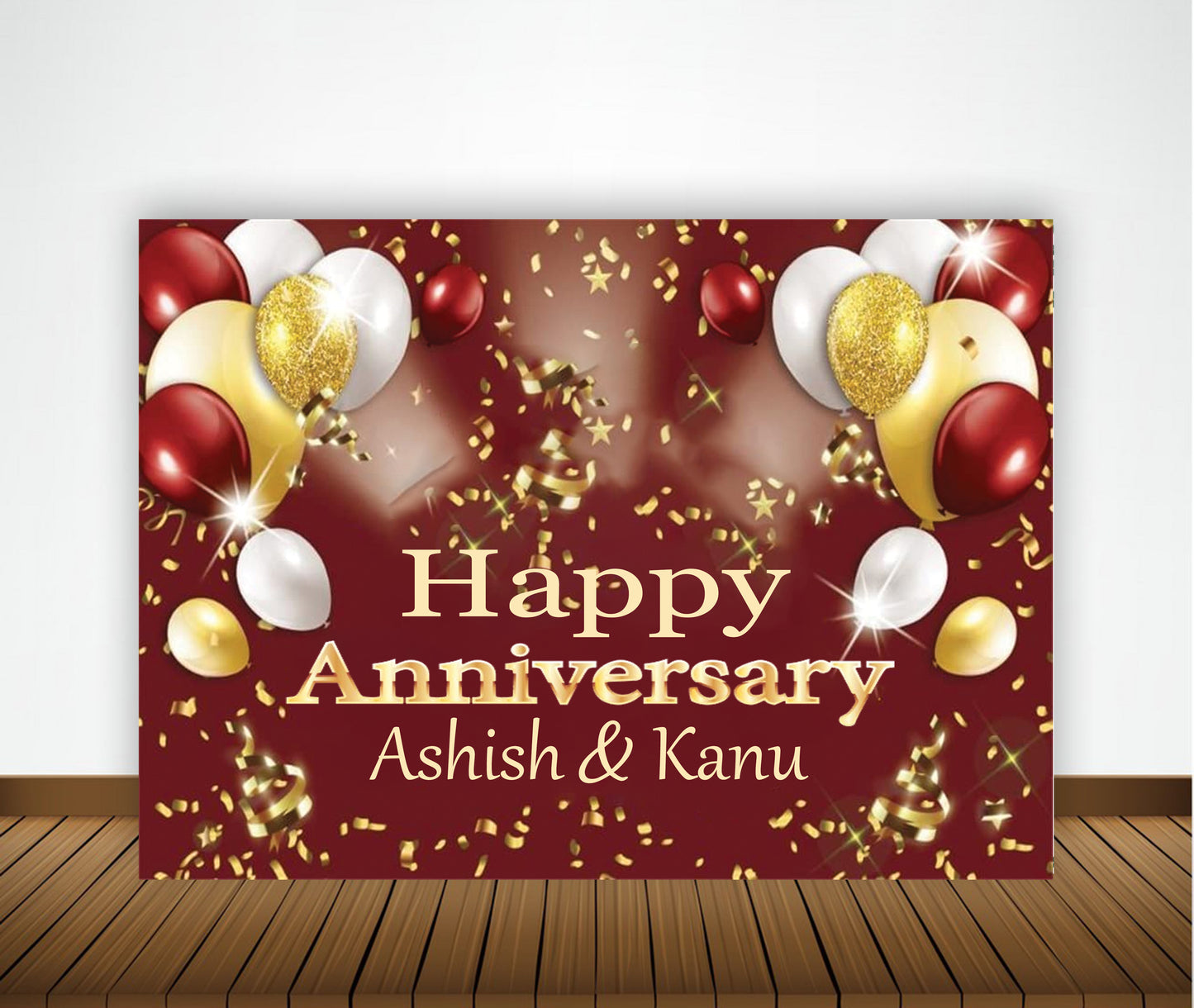 Anniversary Party Backdrop Banners for Couples