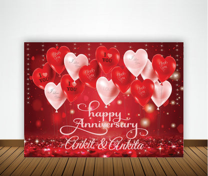 Anniversary Party Backdrop Banners for Couples