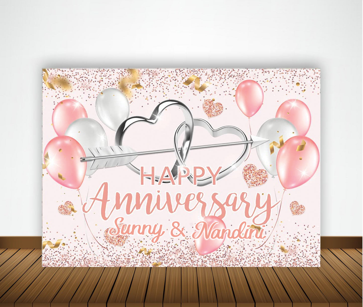 Anniversary Party Backdrop Banners for Couples