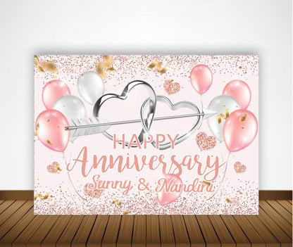 Anniversary Party Backdrop Banners for Couples