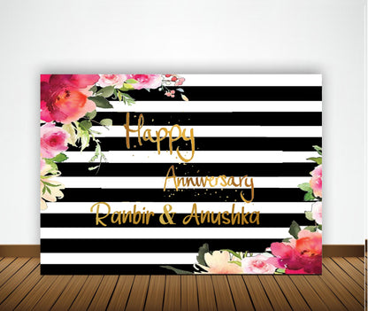 Anniversary Party Backdrop Banners for Couples