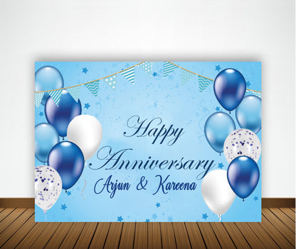 Anniversary Party Backdrop Banners for Couples