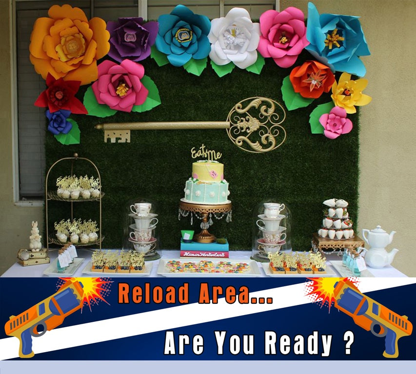 NERF GUN THEME BIRTHDAY LONG BANNER FOR DECORATION