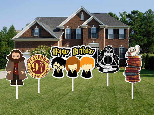 Harry Potter Theme Birthday Party Cutouts